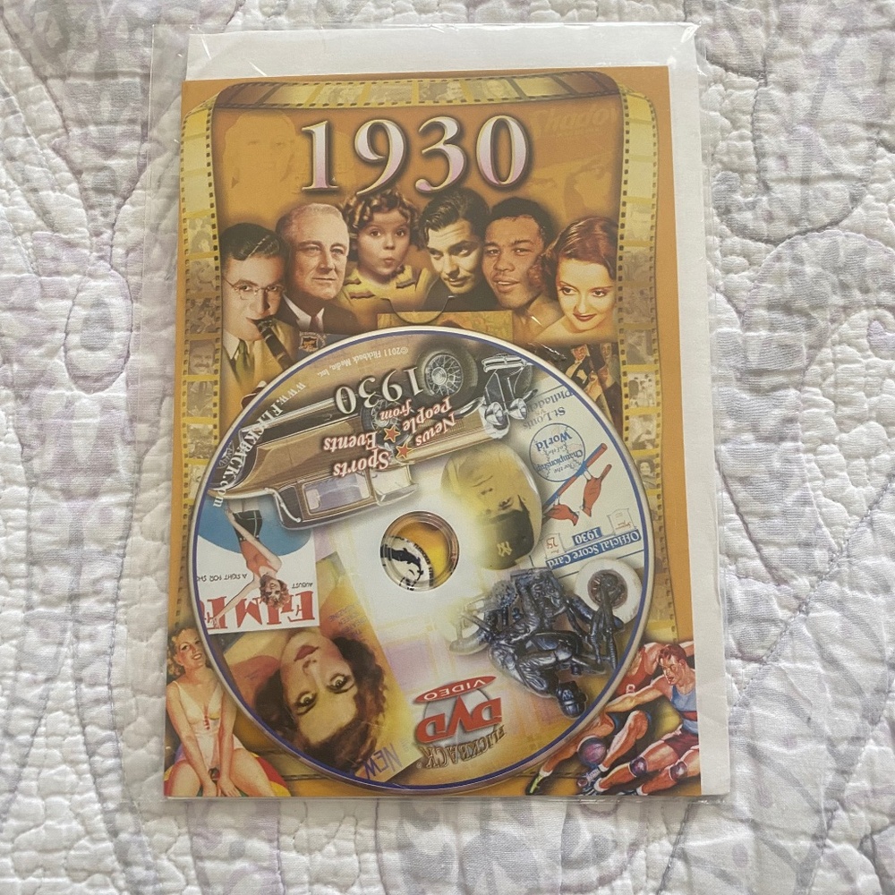🎄🎁GIFT IDEA!!🎁🎄1930 Flickback DVD Video/Greeting Card 🎥
